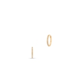 Kolczyki złote kółka z cyrkoniami