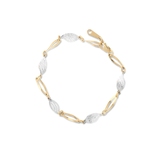 Bransoleta złota bicolor