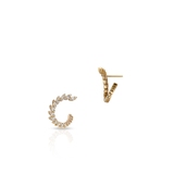 Kolczyki złote z brylantami