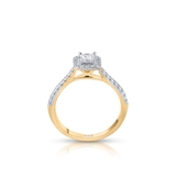 Pierścionek złoty z diamentami