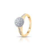 Pierścionek złoty z brylantami