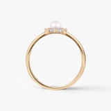 Pierścionek złoty z perłą Ceremonials