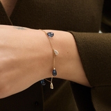 Bransoleta złota Kwiaty Nocy Bratki