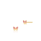 Kolczyki złote motylki