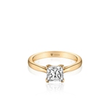 Pierścionek zaręczynowy złoty Niezwykły