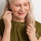 Naszyjnik złoty paper clip