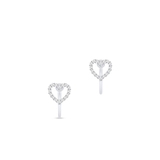 Klipsy srebrne serduszka