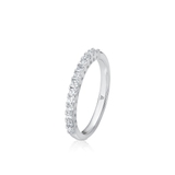 Pierścionek białe złoto z diamentami