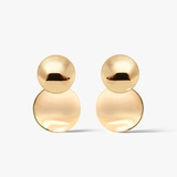 Kolczyki srebrne pozłacane