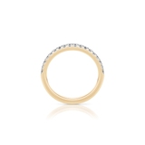 Pierścionek złoty z brylantami