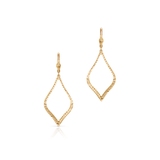 Kolczyki złote fakturowane