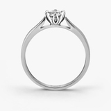 Pierścionek zaręczynowy złoty Romantyczny