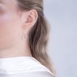 Kolczyki złote bicolor ażurowe