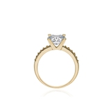 Pierścionek złoty z cyrkoniami