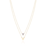 Naszyjnik złoty kaskadowy