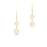 Kolczyki srebrne pozłacane