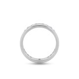 Pierścionek białe złoto z diamentami