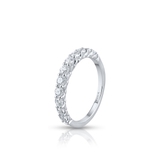 Pierścionek białe złoto z brylantami