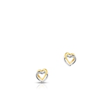 Kolczyki srebrne dwa serca