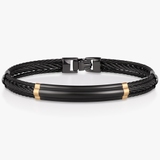 Bransoleta stal i złoto