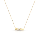 Naszyjnik srebrny pozłacany Mama