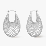 Kolczyki srebrne ażurowe