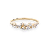 Pierścionek złoty z diamentami Galaktyka