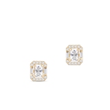 Kolczyki złote z cyrkoniami