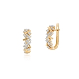 Kolczyki złote z diamentami