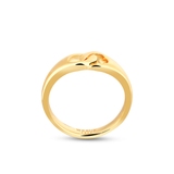 Pierścionek srebrny pozłacany