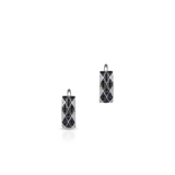 Kolczyki białe złoto z diamentami i szafirami