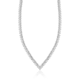 Naszyjnik mosiężny z cyrkoniami