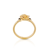 Pierścionek srebrny pozłacany