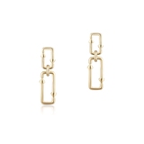 Kolczyki srebrne Loop Longplay