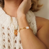 Naszyjnik blaszka z cyrkoniami Basics