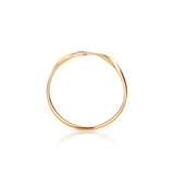 Pierścionek złoty wstążka