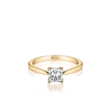 Pierścionek zaręczynowy złoty Niezwykły