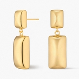 Kolczyki srebrne pozłacane