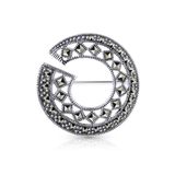 Broszka srebrna W.KRUK