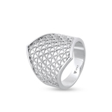 Pierścionek srebrny ażurowy