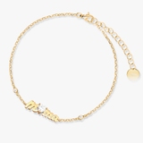 Bransoleta srebrna pozłacana Mama