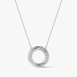 Naszyjnik srebrny z ażurowym elementem