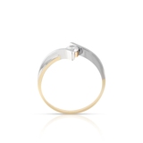 Pierścionek złoty z cyrkonią