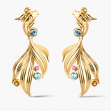 Kolczyki srebrne KOI