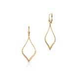 Kolczyki złote fakturowane