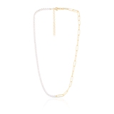 Naszyjnik srebrny pozłacany