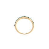 Pierścionek srebrny pozłacany z Kryształami Swarovskiego