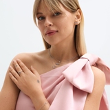 Pierścionek srebrny z diamentem laboratoryjnym Czułość