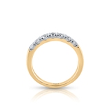 Pierścionek złoty z brylantami