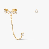 Kolczyki srebrne asymetryczne